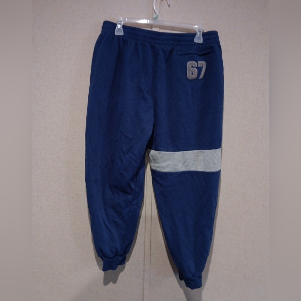 Kappa Blue Elastic Waist Drawstring Warm Up Sweat Pants Size XL  NWOT - Picture 2 of 3